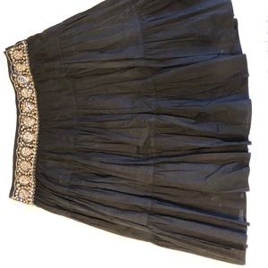 Black cotton skirt